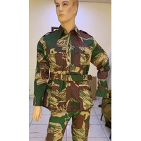 Belted Bush Jacket in Rhodesian Brushstroke camo