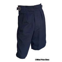 Classic Gurkha Shorts in Blue Cotton Twill